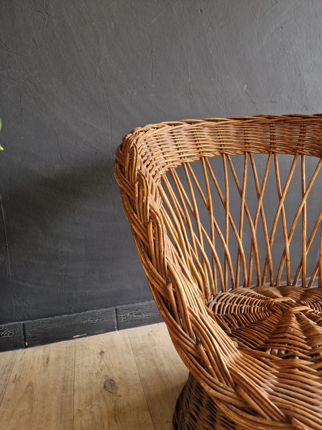 Rattan armchair