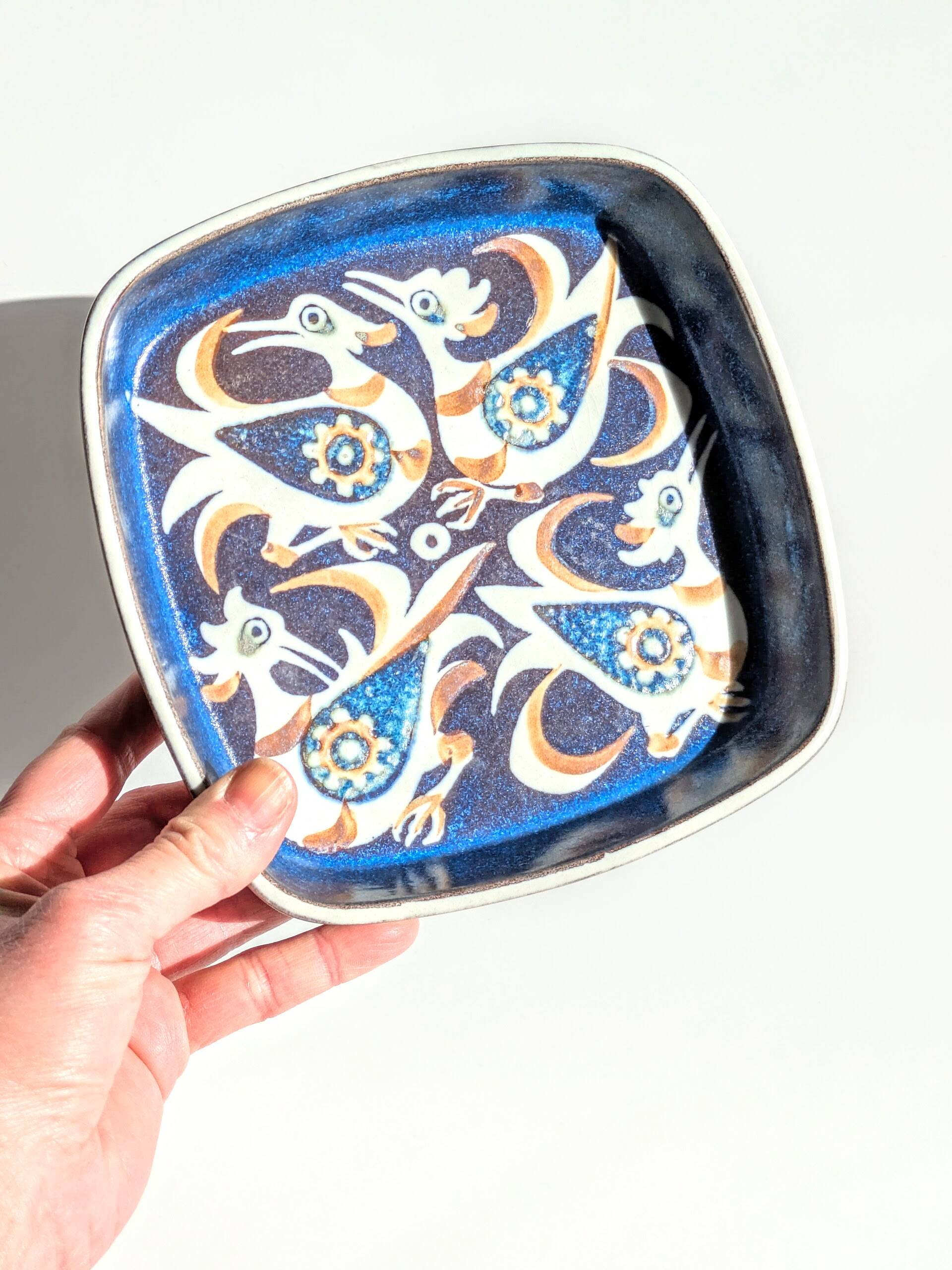 Royal Copenhagen Baca square bowl by Nils Thorsson, 1970s