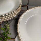 Hollow plates Limoges porcelain