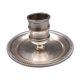 Small silver metal candle holder