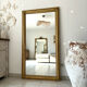 19th-century antique gilded mirror.