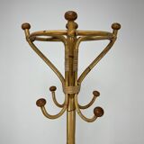 Vintage rattan parrot coat rack