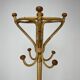 Vintage rattan parrot coat rack