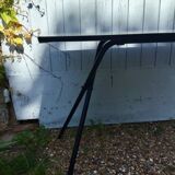 Yellow Formica folding table