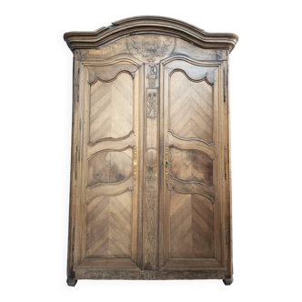 Louis XV period wardrobe with the Crown of France coat of arms.