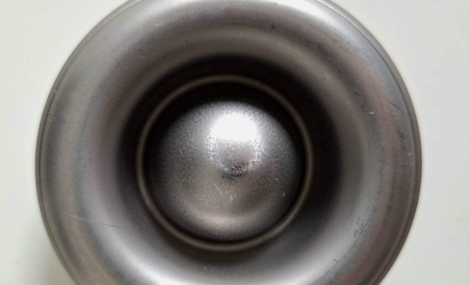 Vintage stainless steel egg cup