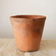 4 old terracotta pots height 12 cm