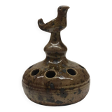 Vase pique fleur en grès pyrite zoomorphe 1950/60