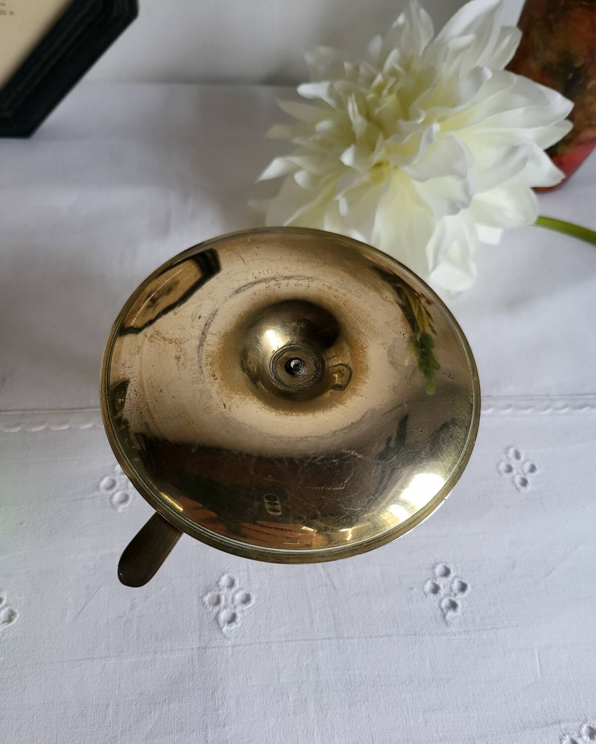 Brass hand candlestick