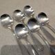 6 silver-plated ice cream scoops, goldsmith Frionnet, pearl decor