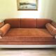 Sofa bed wood and velvet