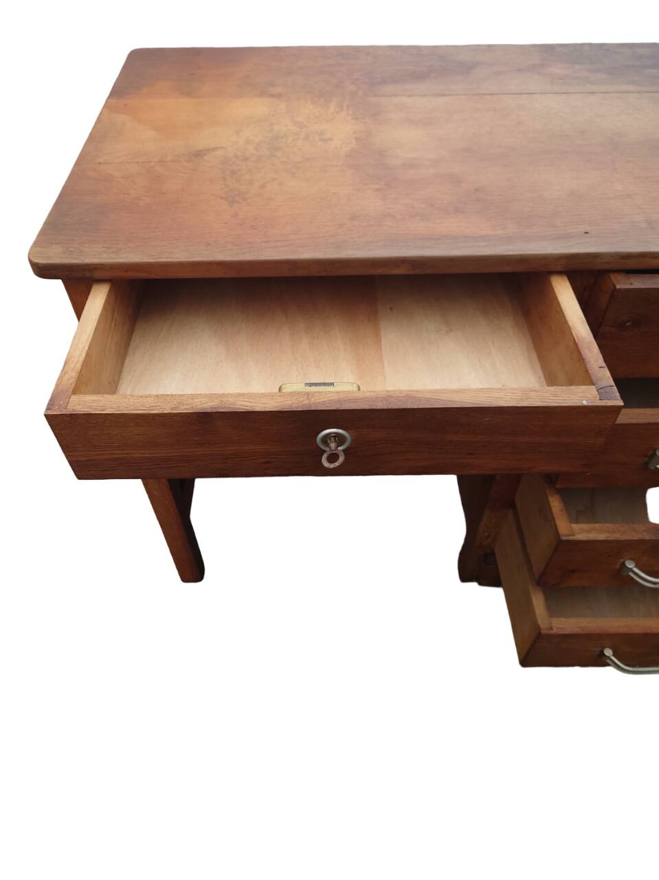 Solid oak sales desk, 1930