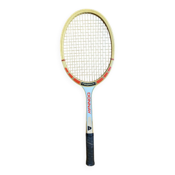 Vintage DONNAY Trophy Wooden Tennis Racket Sport #E224