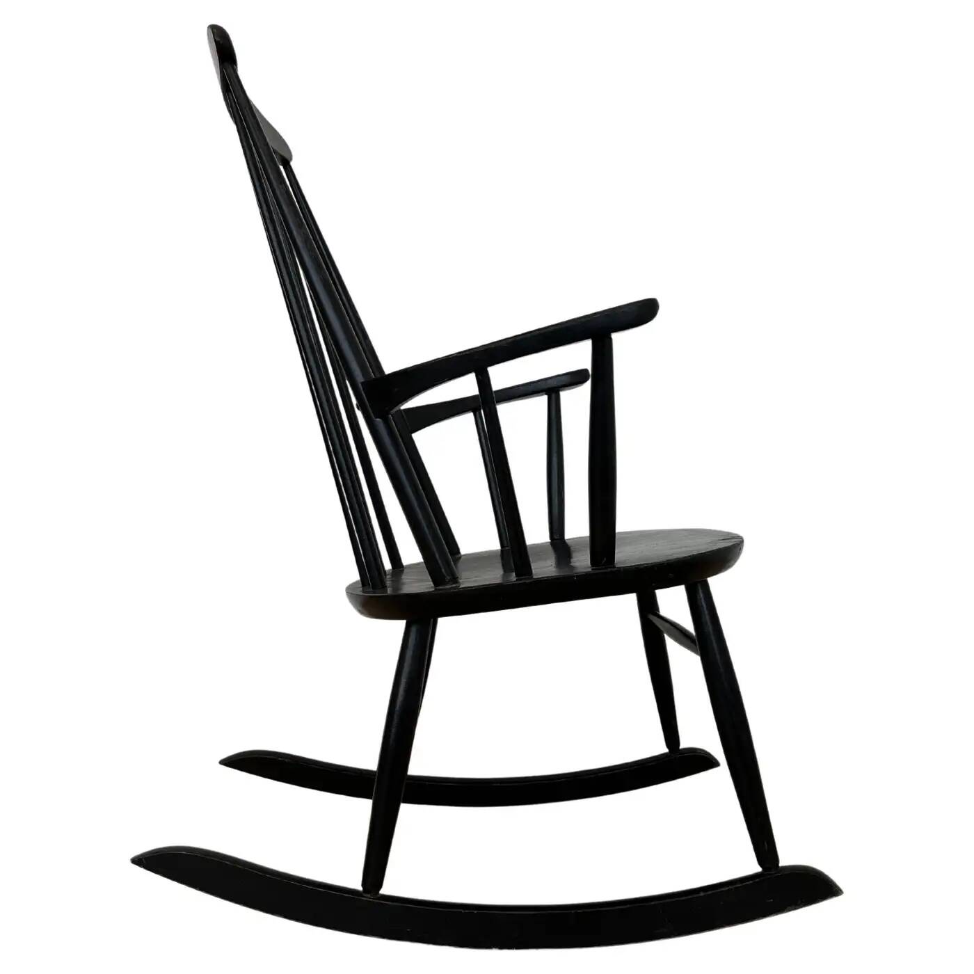 Midcentury rocking chair designed by Ilmari Tapiovaara, Finland, 1960s