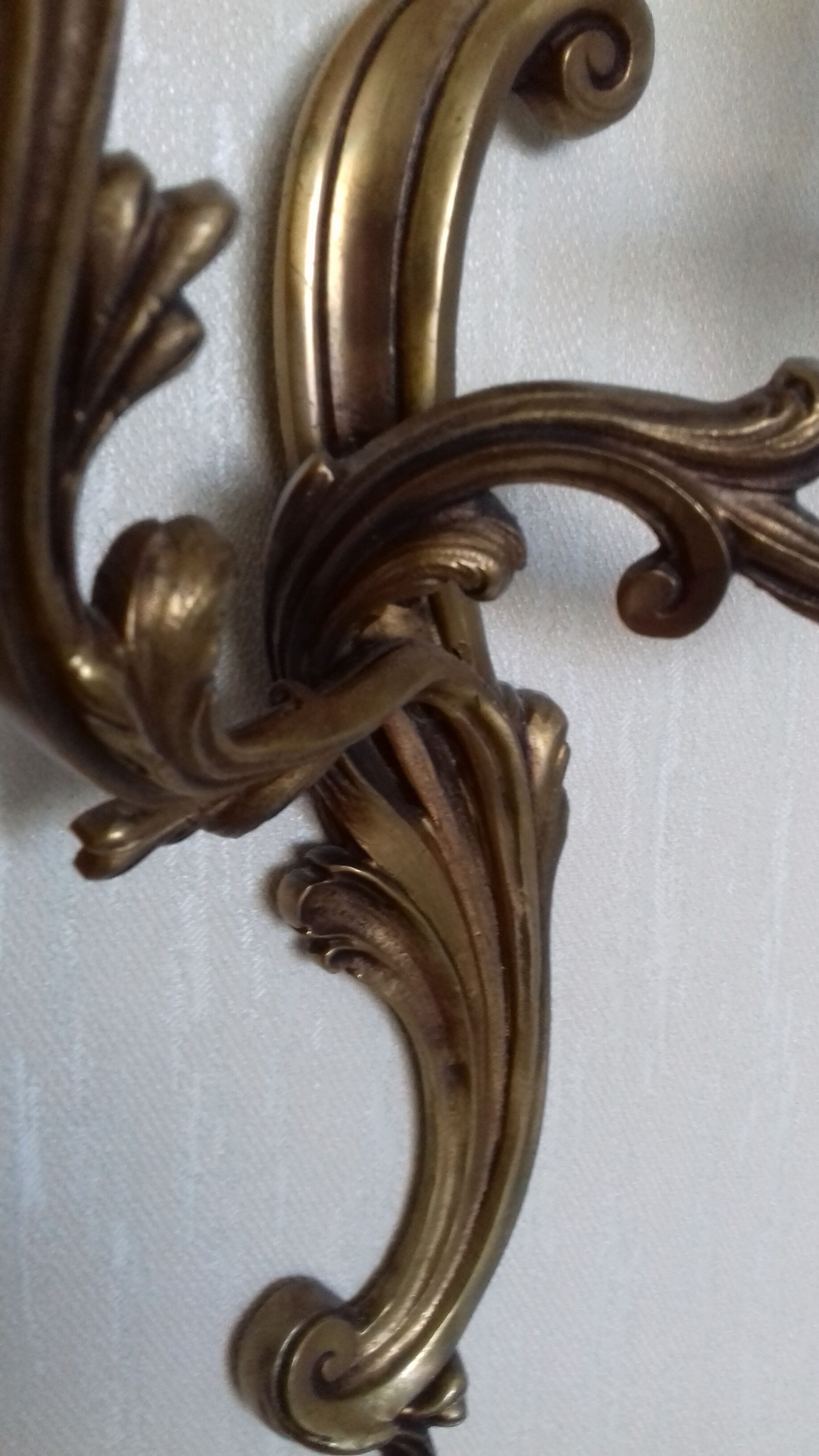 Louis XV style bronze wall light Petitot lighting fixtures