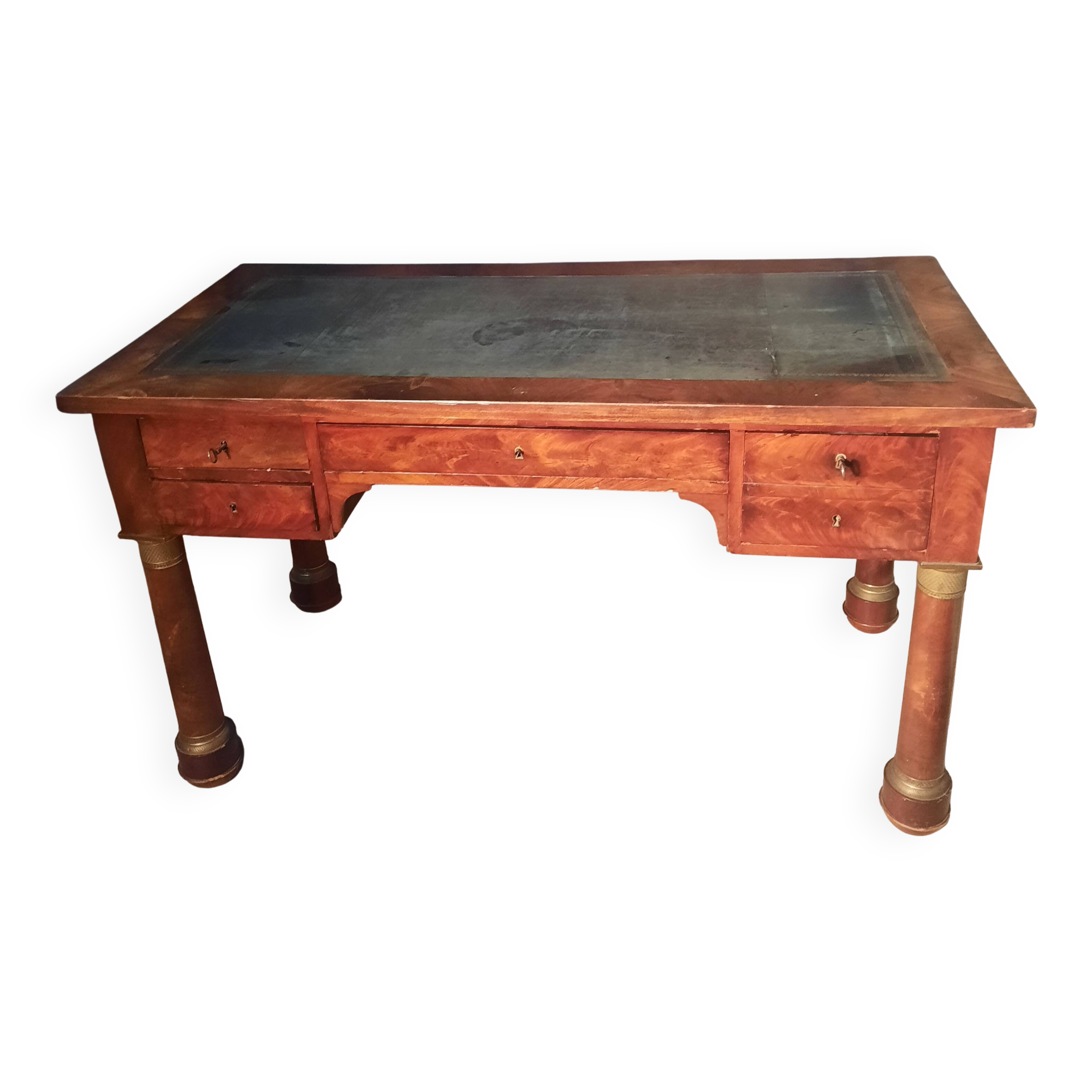 Mahogany desk from the Empire period.