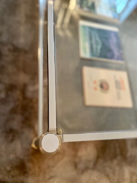 Double glass top coffee table