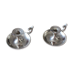 Pair of silver metal cave rat