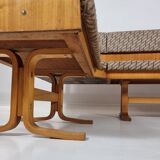 Corner sofa & 2 chairs by Ludvik Volak for Drevopodnik Holesov, 1960s
