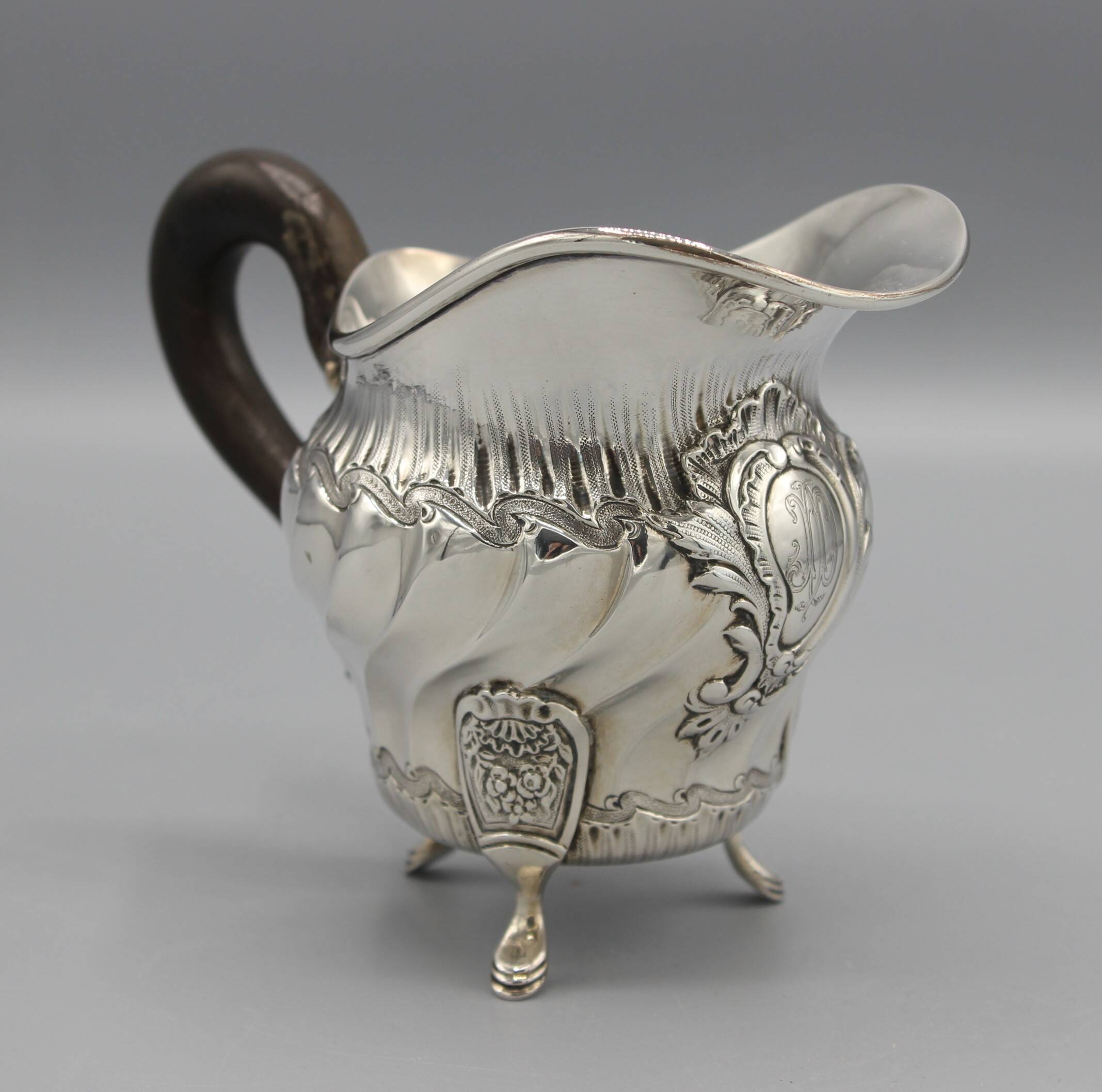 Old solid silver milk pot creamer minerve maison cardeilhac paris 19th century