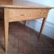 Old office table vintage fir 1900 2 drawers