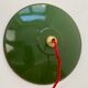 Pair of old green enamelled suspensions