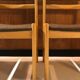 4 vintage solid wood chairs circa 1970