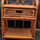 Vintage rattan bedside