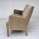 1960s, Danish 4-seater sofa, original light green furniture velour.