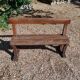 Old schoolboy bench