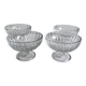 Glass ice cream bowls