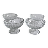 Glass ice cream bowls