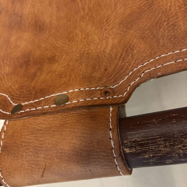 Paire de fauteuil Tito Agnoli en cuir années 70