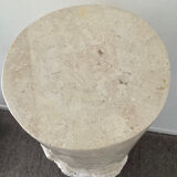 Vintage travertine column from the 70s-80s