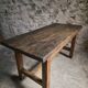 Dining table / antique work table in oak from France, 1750–1850