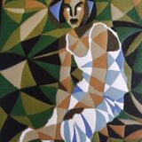 Lithograph by Matias Urieta - 'Mujer Exotica' - numbered 10/15 - 1998