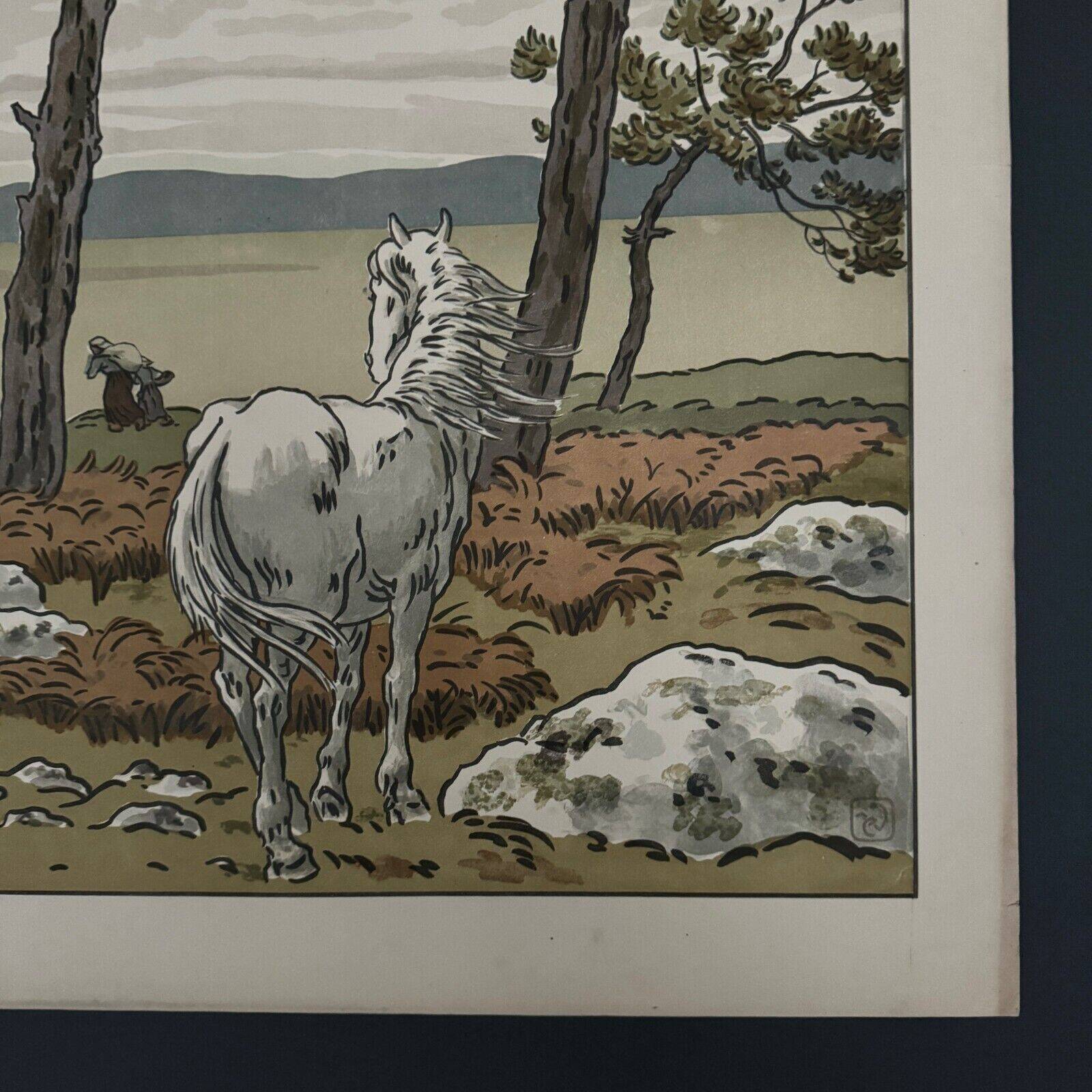 Lithograph by Henri Rivière Aspects of Nature - The Bay