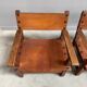 Ensemble de fauteuils brutalistes espagnols, années 1960.