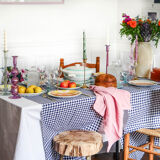 Giverny handcrafted candle holder made of recycled glass