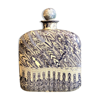 Signed porcelain flask, 20th century