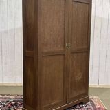 English oak wardrobe from the early 20th century.