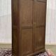 English oak wardrobe from the early 20th century.