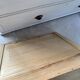 Charming old country sideboard painted in lime white