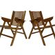 Ensemble vintage de quatre chaises pliantes Rex en contreplaqué, design Niko Kralj, 1950