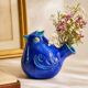 Vase Birds in Glazed Ceramic