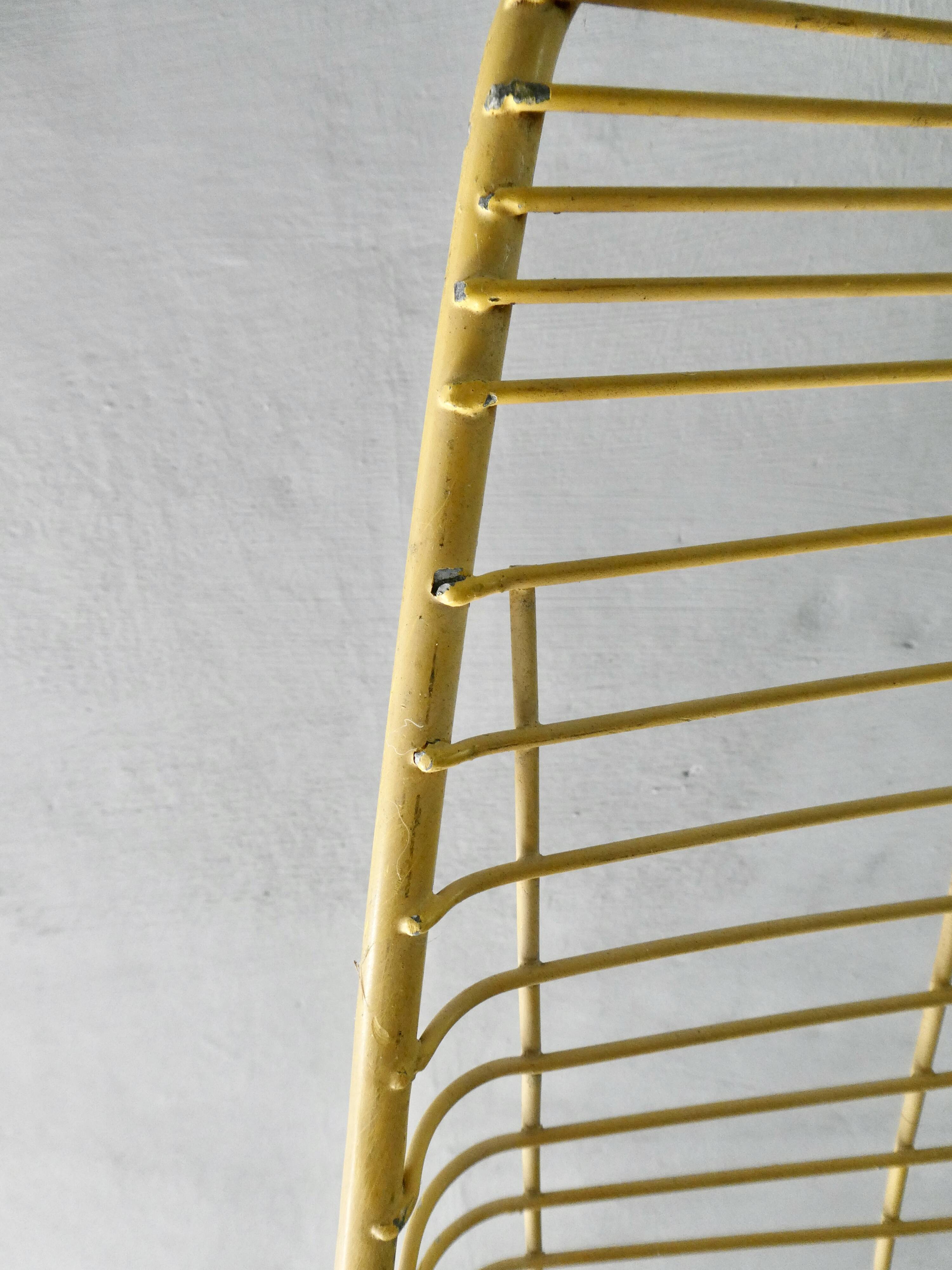 Pair of 1960s metal mesh chairs