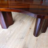 Table basse contemporaine en acajou massif