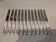 12 dessert knives with silver metal handles, goldsmith SFAM art deco