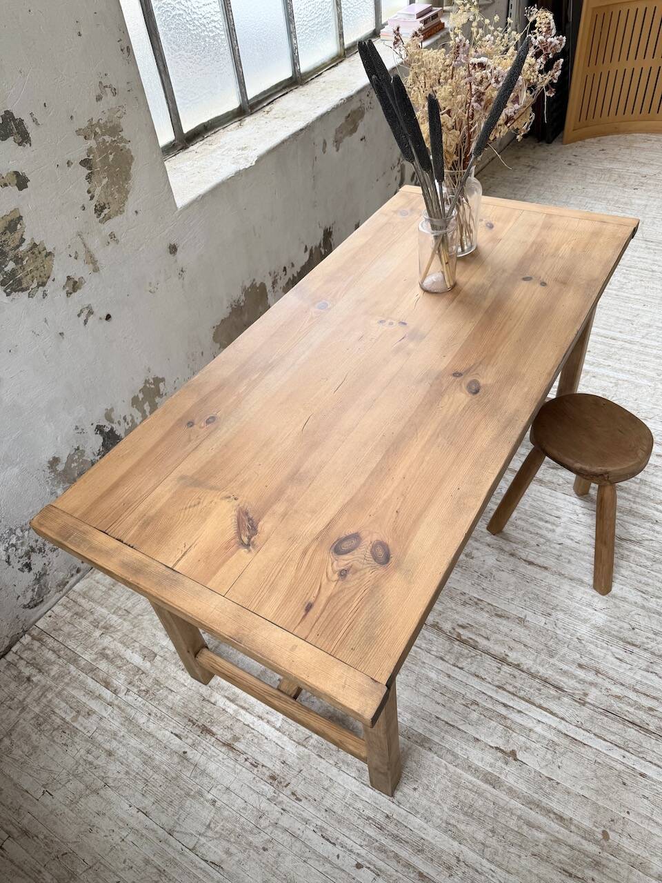 Farm table in pine, 1950s