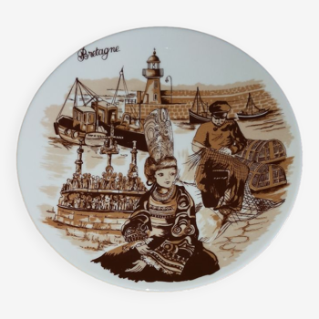 Decorative plate Brittany